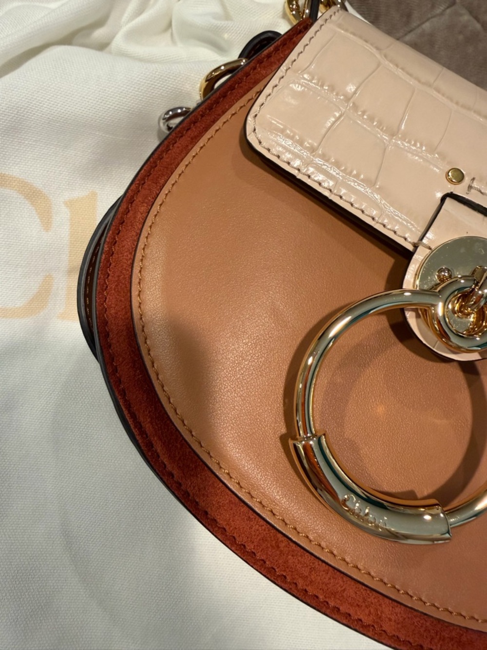 Chloe Tricolor Shoulder Bag - Picture 9 of 16